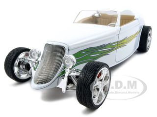 1933 Ford Roadster White 1/18 Diecast Car Road Signature 92838