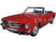 1964 1/2 Ford Mustang Convertible Red 1/18 Diecast Model Car Motormax 73145
