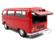 1972 Volkswagen Bus Van T2 Red 1/24 Diecast Model Welly 22472