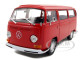 1972 Volkswagen Bus Van T2 Red 1/24 Diecast Model Welly 22472