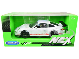 Porsche 911 (997) GT3 RS White 1/24 Diecast Car Welly 22495