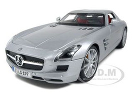 Mercedes-Benz SLS AMG Gullwing Coupe Silber Grau C197 Ab 2009 1//18 Norev Model..