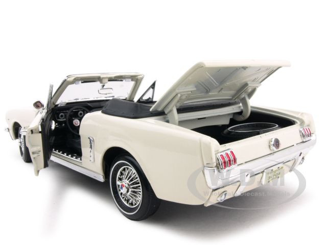1964 1/2 Ford Mustang Convertible Cream 1/18 Diecast Car 1964 1/2 Ford Mustang Convertible Cream 1/18 Diecast Car