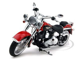 2010 Harley Davidson FLSTN Softail Deluxe Diecast Model 1/12 Scarlet Red Vivid by Highway 61
