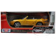 Porsche 911 (997) Turbo Convertible Yellow 1/18 Diecast Car Model Motormax 73183