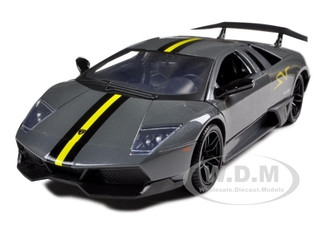Lamborghini Murcielago LP 670 4 SV Grey Diecast Model Car 1/24 Motormax 73350