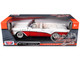 1957 Buick Roadmaster Convertible Red 1/18 Diecast Model Car Motormax 73152