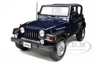 Jeep Wrangler Rubicon Deep Blue 1/18 Diecast Model Car Maisto 31663