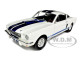 1966 Shelby Mustang GT 350 White with Blue Stripes 1/18 Diecast Car Model Shelby Collectibles SC160