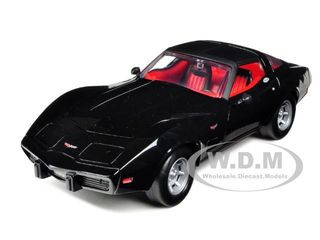 1979 Chevrolet Corvette Black 1/24 Diecast Car Model Motormax 73244