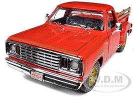 1978 Dodge Warlock Pickup Truck Sunfire Orange Limited Edition 1 of 1000 Produced Worldwide1/18 Diecast Model Car Autoworld AMM969