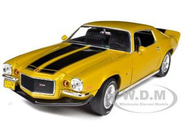 1971 Chevrolet Camaro Z/28 Placer Gold 1/18 Diecast Car Model Auto World AMM968