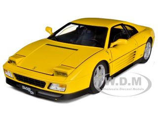 1989 Ferrari 348 TB Yellow Elite Edition 1/18 Diecast Car Model by Hot  Wheels