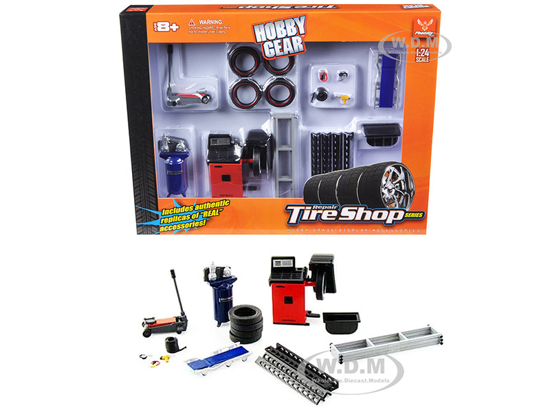 Garage Accessories Set For 1/24 Scale Diecast Models by Phoenix Toys