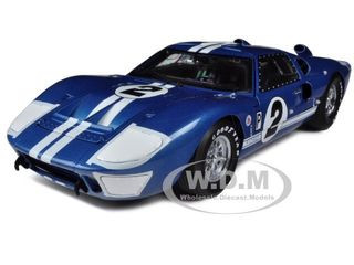 1966 Ford GT40 GT 40 Mark II #2 Blue 12 Hours of Sebring 1/18 Diecast Car Model Shelby Collectibles 401