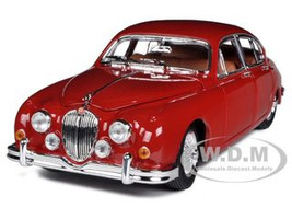 1959 Jaguar Mark II Red 1/18 Diecast Car Model Bburago 12009
