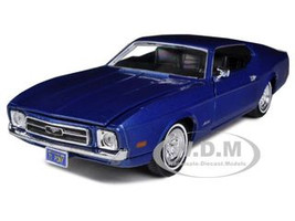 1971 Ford Mustang Sportsroof Blue 1/24 Diecast Model Car Motormax 73327