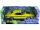 1970 Dodge Challenger R/T Yellow Matt Black Stripes NCIS 2003 TV Series 1/18 Diecast Model Car Greenlight 12845