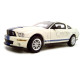 2007 Ford Mustang Shelby GT500 White Blue Stripes 1/18 Diecast Model Car Shelby Collectibles SC283