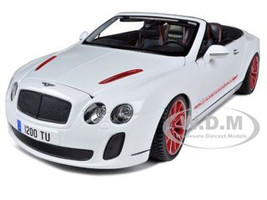 1/18 Bburago Bentley Continental Supersports ISR Convertible White 18-11035 