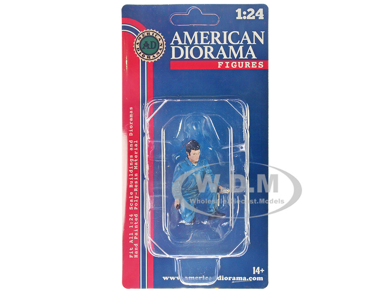 Mechanic Jerry Figurine for 1/24 Scale Models American Diorama 23901