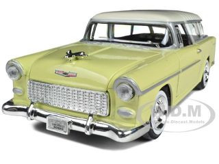 1955 Chevy Nomad Yellow 1/24 Diecast Car Model Motormax 73248