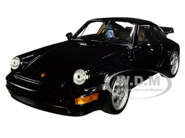 Porsche 964 Turbo Black 1/24 1/27 Diecast Model Car Welly 24023