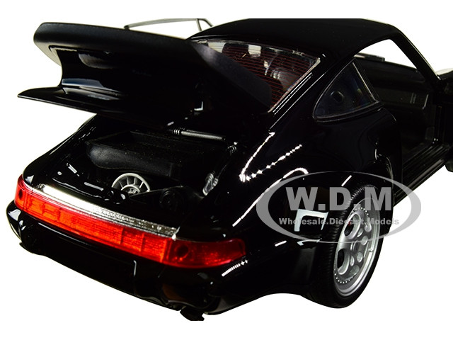 1/24-1/27 Welly Porsche 964 Turbo Diecast Model Car Black 24023 
