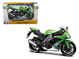 Cycle World Kawasaki NINJA ZX-12 Motorcycle 1:18 Scale Diecast NIB Maisto Green 