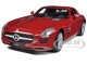 Mercedes SLS AMG Red 1/24 Diecast Model Car Welly 24025