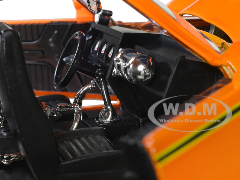 1969 Pontiac GTO Judge Pro Stock Orange 1/24 Diecast Car Model