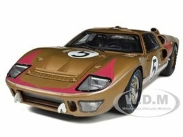 1966 Ford GT-40 MK II RHD Right hand Drive #5 Gold 24H Le Mans 1/18 Diecast Model Car Shelby Collectibles SC403