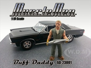 Musclemen Buff Daddy Figure for 1:18 Diecast Car Models American Diorama 23801
