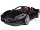 Ferrari 458 Italia Spider Matt Black Elite Edition 1/18 Diecast Car Model Hotwheels X5485