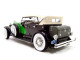 1934 Duesenberg Model J Black/Green 1/18 Diecast Model Car Signature Models 18110