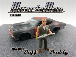 Musclemen Buff Daddy Figure For 1:24 Diecast Model Car American Diorama 24001