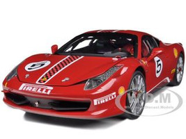  Ferrari 458 Italia Challenge Red #5 Elite Edition Limited Edition 1/18 Diecast Model Car Hotwheels X5486