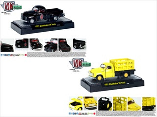 BLACK 1951 STUDEBAKER 2R TRUCK M2 MACHINES 1:64 SCALE DIECAST METAL MODEL