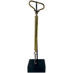 Antique English Spring Balance Scale Made By "Salter Co." on Custom-Made Stand, 100 Years Old. 