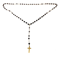 Antique Garnet Rosary Necklace 