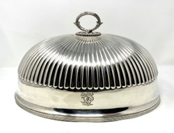 Fine Antique English Silver Plated Meat Dome circa 1870-1880