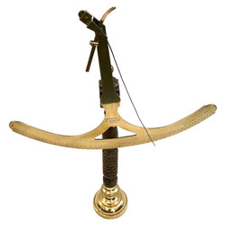 Rare Antique 18th Century French Lyonnaise Bronze Scientific Instrument Used for Weighing Silk, in Anchor Form, 1789-1895.  Made by "J. Berthaud et Cie," Mechanical Engineers in Lyon France. 