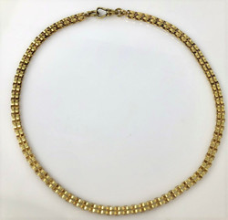 Antique American Well-Made Gold-Filled Necklace, Circa 1880