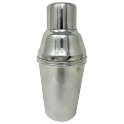 Antique English Art Deco Silver-Plated Cocktail Shaker, Circa 1910.