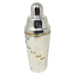 Estate American "Napier Co." Silver-Plated Recipe Cocktail Shaker, Circa 1930's.