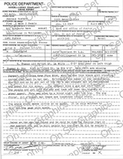 Police Department Complaint Report