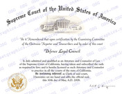 Generic Supreme Court Certificate
