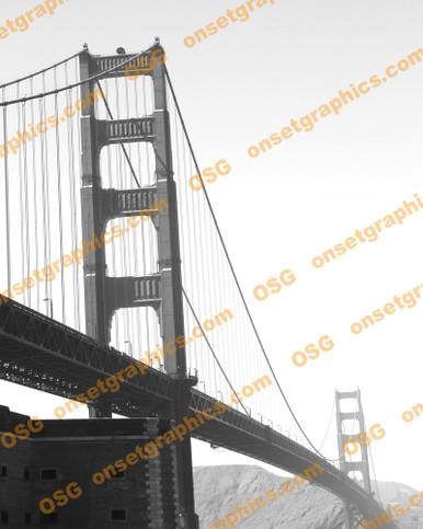 8" x 10" San Francisco Bridge   B&W