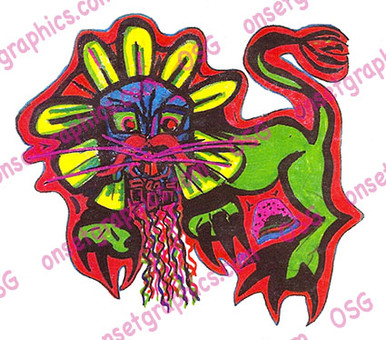 COLOR STICKER by EDDIE TIQUE  5" X 4"