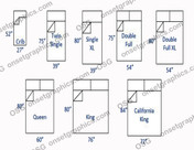 US BED SIZES CHART